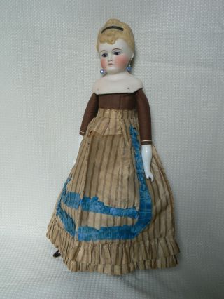 Antique French Fashion Doll Silk Skirt 10 " L