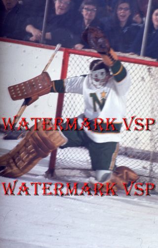 Gary Bauman 1 Minnesota North Stars Slide Negative Nhl Vintage Hockey Goalie