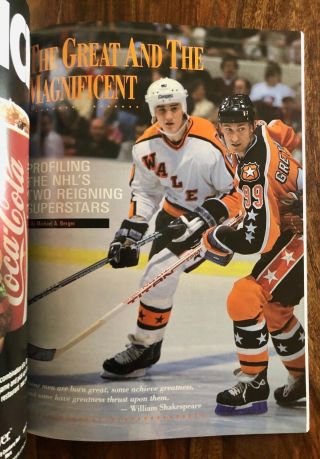 1990 NHL All Star Game Program - Pittsburgh,  PA - LEMIEUX MVP 2