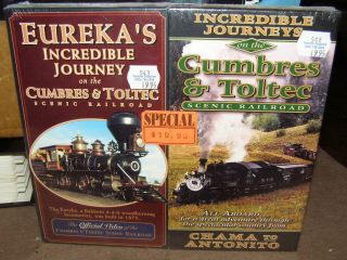 2 Vhs Videos Eureka Incredible Journey & Cumbres & Toltec Scenic Railroad