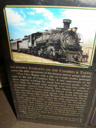 2 VHS VIDEOS EUREKA INCREDIBLE JOURNEY & CUMBRES & TOLTEC SCENIC Railroad 2