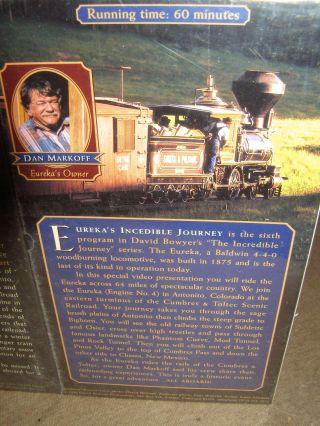 2 VHS VIDEOS EUREKA INCREDIBLE JOURNEY & CUMBRES & TOLTEC SCENIC Railroad 3