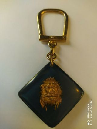Porte - Clés Bourbon Lion Papeteries De Condat Keychain Vintage Années 60