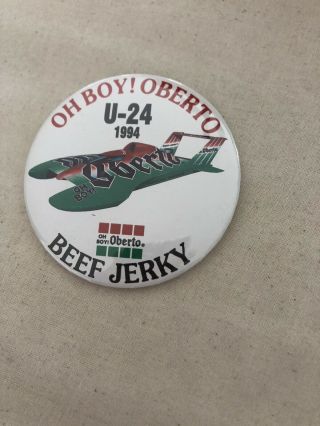 1994 Oh Boy Oberto U - 24 Unlimited Hydroplane Pin button Seattle Seafair 2