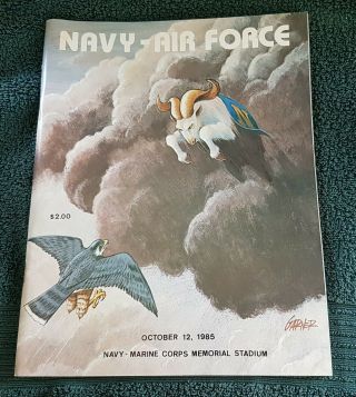 October 12,  1985 Navy Vs Air Force Football Program