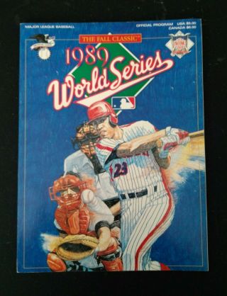 1989 World Series Program Oakland A 