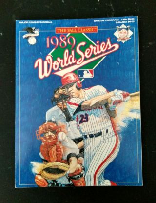 1989 World Series Program Oakland A ' s Vs San Francisco Giants 2