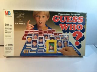 Guess Who? Board Game 1991 Vintage Milton Bradley - - Complete Family Fun