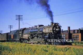Railroad Print Burlington Cb&q 4 - 8 - 4 Passenger Act Steam Locomotive 5629