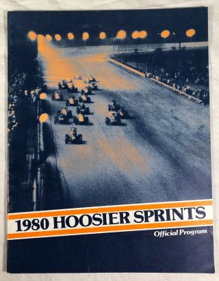 1980 Usac Hoosier Sprint Car Racing Program Indiana State Fair Fairgrounds