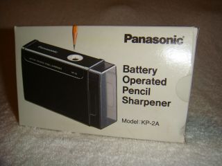 Vintage Panasonic Kp - 2a Battery Operated Pencil Sharpener W/box & Instructions