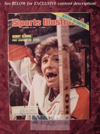 Sports Illustrated February 23 1976 Bobby Clarke Innsbruck Olympics Bobby Clarke