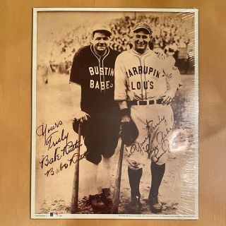 Large Print Babe Ruth Lou Gehrig York Yankees 11 " X 14 "