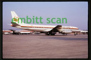 Slide,  Jal Japan Air Lines Douglas Dc - 8 - 62 (ja8051) At Lax,  1972