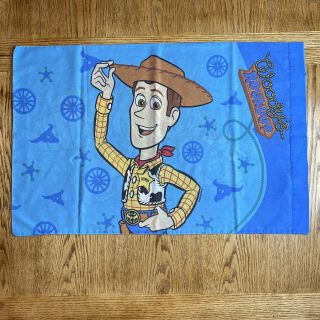 Vintage Woody Round Up Buzz Light Year Standard Pillowcase Usa Toy Story