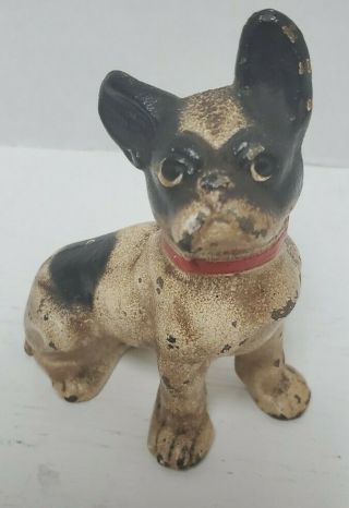 Antique Cast Iron French Bulldog Hubley Paperweight