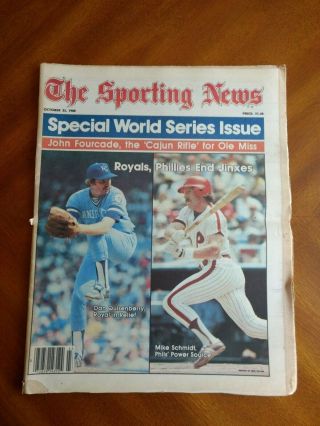 The Sporting News,  World Series Issue,  Phillies Vs Royals 1980 - Mike Schmidt