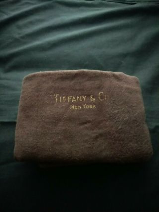 Vintage Tiffany & Co Pacific Silver Cloth Anti Tarnish Silver Storage Bag 16x17