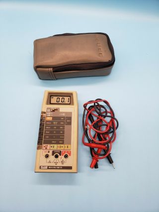 Vintage Fluke 8024b Digital Hand Held Multimeter And Case