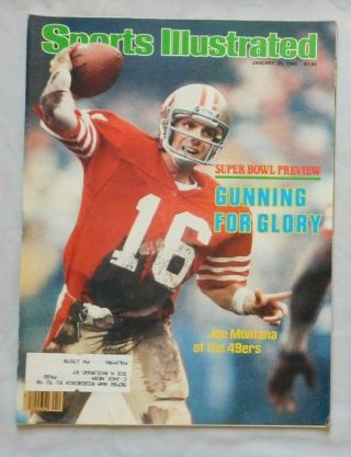 Joe Montana San Francisco 49ers Bowl 1982 Sports Illustrated
