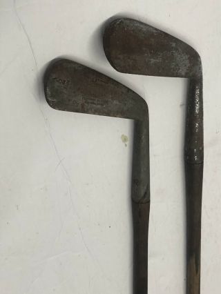 Antique Hickory Golf Clubs 2 5 Iron Invincible And Stewart