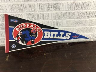 Vintage Nfl Buffalo Bills Pennant 1980 1990 Blue Wincraft