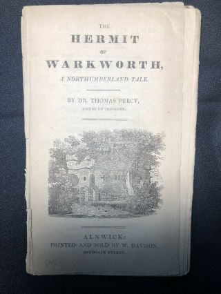 C 1820 Antique Hermit Of Warkworth Thomas Percy Northumberland Tale Chapbook