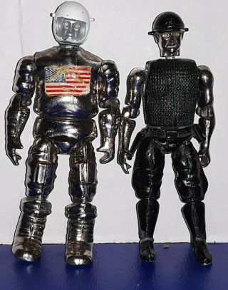 Vintage Zee Toys Zylmex Metal Man Sgt.  Silver Major Mercury Figures