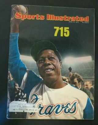Hank Aaron 715 Home Run Record Sports Illustrated Complete Issue April 15 1974