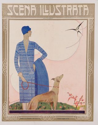 Vintage Art Nouveau Print Of ”scena Illustrata” By Signes 1928