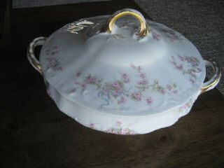 Antique Limoges Theodore Haviland Serving Dish - Lid - Bowl Porcelain