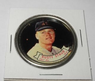 1964 Topps Baseball Coin Pin 96 Rusty Staub Houston Colts Ex/mt