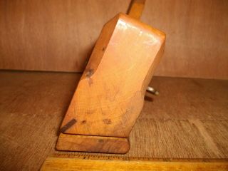 T962 Antique Wood Molding Plane Unusual Angled Moving Filister Unmarked