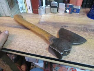 Vintage Broad Hatchet Head Left Handed Hewing Axe Tool Old Antique 2 Lb 4 Oz