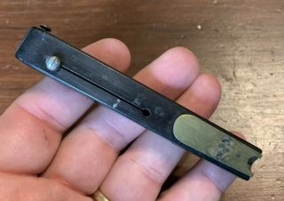 Antique Victorian Rosewood And Brass Quill Pen Nib Cutter Knife