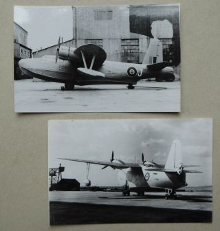 Saunders Roe S.  37 & Lerwick Flying Boats,  1970s/80s Imp War Museum Photos.