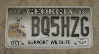 B3 - Georgia Support Wildlife License Plate Bq5hzg