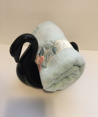 1980’s Black Swan Bathroom Towel Holder Vintage