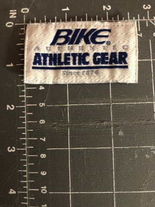 Bike Authentic Athletic Gear Since 1874 Logo Patch Tag Sportswear Apparel Wear