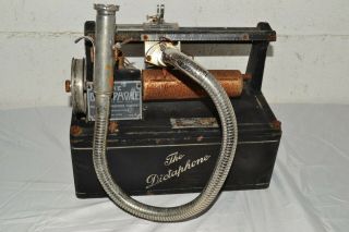 Antique Columbia Dictaphone Wax Cylinder Recorder Model 7 Type A Parts - Repair