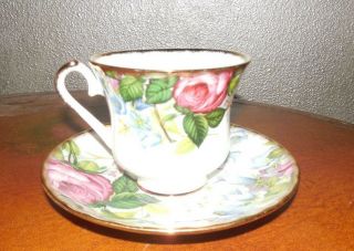 Heirloom Fine Bone China Floral Tea Cup & Saucer Set Vintage