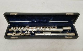 L.  Vanotti Milano - Italy Vintage Flute P&r W/ Case