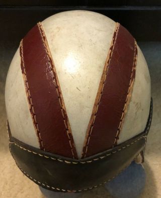 Vintage Jc Higgins Sears & Roebuck 150 Leather Football Helmet 1930s
