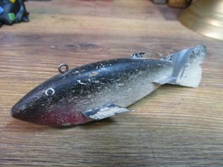 Fish Decoy Wood Ice Spearing Fishing Lure Minnesota Carver Hand Made