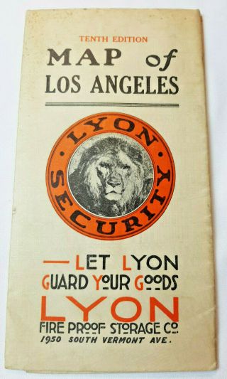 1926 City Map Los Angeles Clason 