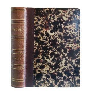 The Pirate Sir Walter Scott Antique 1846 Classic Historical Novel Leather