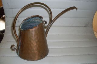 Vintage Gregorian Small Hammered Solid Copper Watering Can Usa