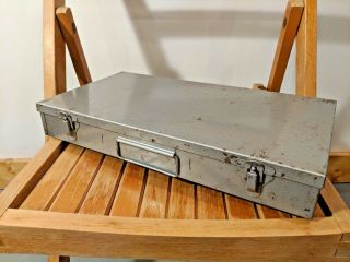 Vintage Slide File Metal Box – Slide Organizer Storage Case (holds 150) Coin 2x2
