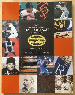 1999 National Baseball Hall Of Fame Yearbook Program Cooperstown Ryan Brett Hof