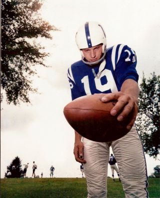 Johnny Unitas Baltimore Colts Hall Of Fame Legend 8x10 Photo A
